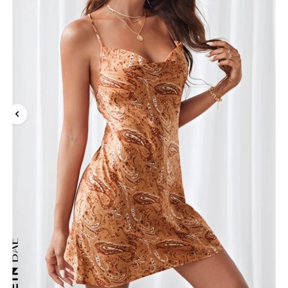 Paisley silky dress size medium